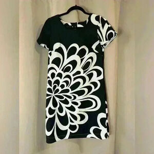 Women’s White&Black Floral AB Studios Dress